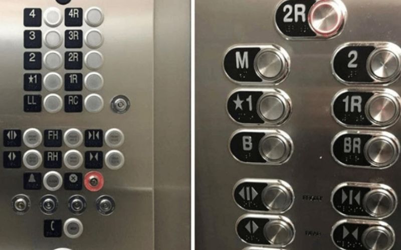 Cấu tạo cơ bản của bảng điều khiển thang máy