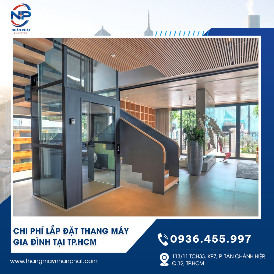 Chi phí lắp đặt thang máy gia đình tại TPHCM